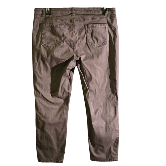 Buffalo David Bitton Pants Olive Midrise Stretch Skinny Ankle Grazer Women 16/36 - Picture 2 of 14